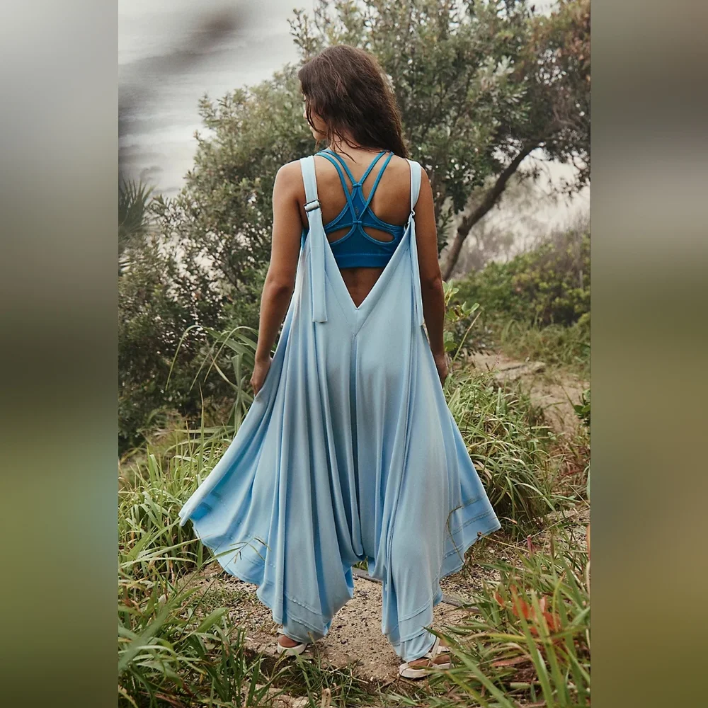 Free People Movement "Seven Stars onesie" in the color Boardwalk Blue NWOT - Picture 4 of 4